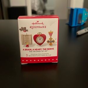 Wizard of Oz “A brain, A heart, The nerve” ornaments